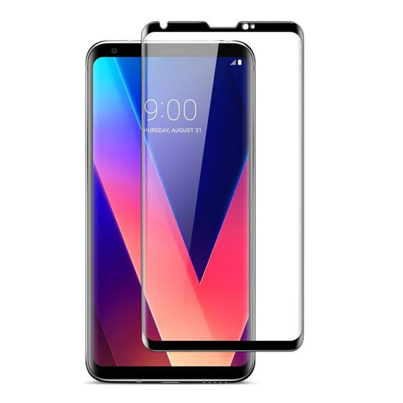 3D изогнутые для LG V30 плюс полное покрытие закаленное Стекло защитная пленка 9 H 2.5D