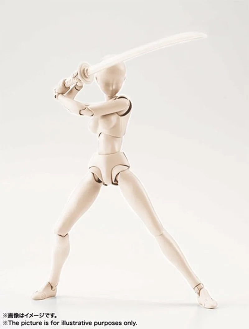 6 Types Body KUN Body Chan SHFiguarts PVC Action Figure DX SET Figma He She Solid Black Pale Orange Gray Ver In Box (18)
