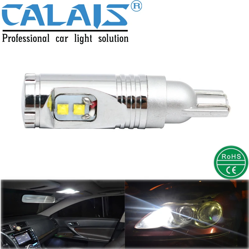 

2PCs Car Interior Lights Auto Signal Lamp Bulb LED T10 T15 W16W 2825 W5W 194 168 175 501 Light Source Plug-n-Play 6000K 12V 24V
