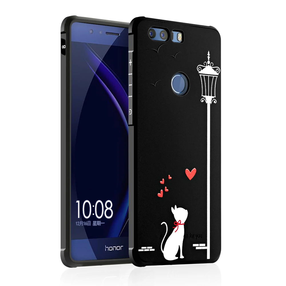 

OUDINI Fashion Cute patterned soft Phone Case For Huawei honor 5X 5C 6X 8 lite V8 note8 9 v9 v10 magic Nova 2 3e case cover