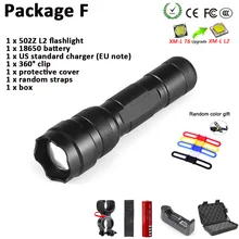 502Z CREE XM-L2 1000Lumen 18650 Zoom Spotlight 1 Mode Waterproof Outdoor Torch Hunting Tactics LED High Power Flashlight New Set 502Z CREE XM-L2 1000Lumen 18650 Zoom Spotlight 1 Mode Waterproof Outdoor Torch Hunting Tactics LED High Power Flashlight New Set