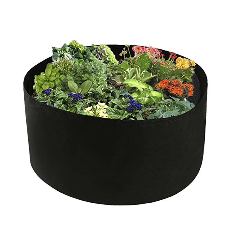 

Garden Plants Round Wall-mounted Planting Flower Growing Bag Vegetable Flower Aeration Planting Bonsai Pot Root ContainerA gallo