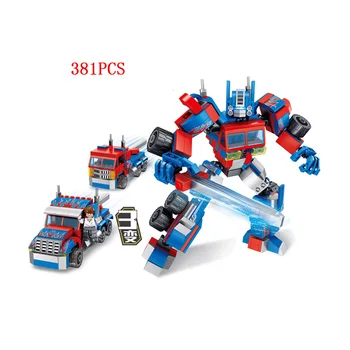 

Hot movie super transformation robot Peterbilt 352 389 truck 3in1 building block auto assemable bricks toys for boys gifts