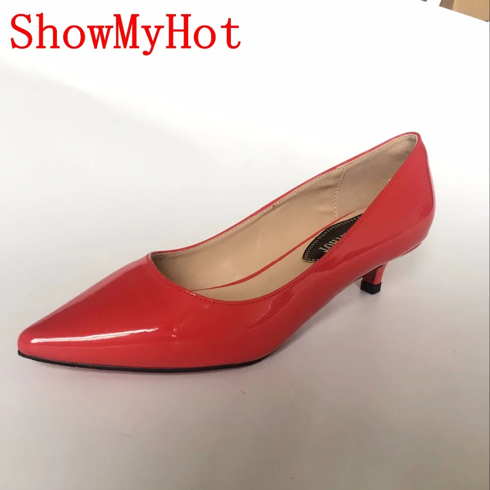 Showmyhot туфли-лодочки на высоком каблуке с острым носком заклепками Модная