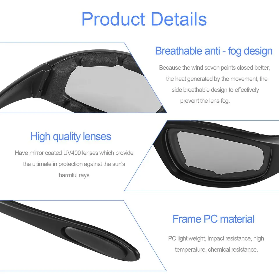 Новые мотоциклетные Новые защитные очки Защита от пыли и ветра очки для глаз велосипедные очки спортивные очки
