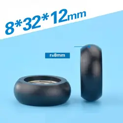 Мм 1 шт. 8*32*12 мм внутренний диаметр 8 мм с пластиковым покрытием нейлоновый подшипник шкив, встроенный 608ZZ, сферическая шайба ролик