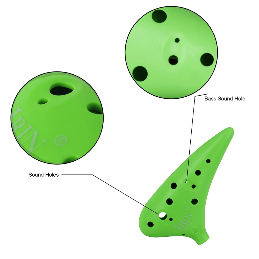12 ОТВЕРСТИЕ Alto C Окарины судно флейта ABS Материал сладкого картофеля Форма с 2 защитные сумки музыкальный подарок для начинающих