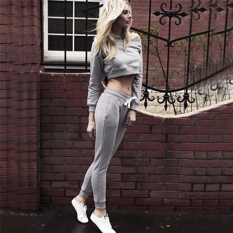 cropped sweatsuit set
