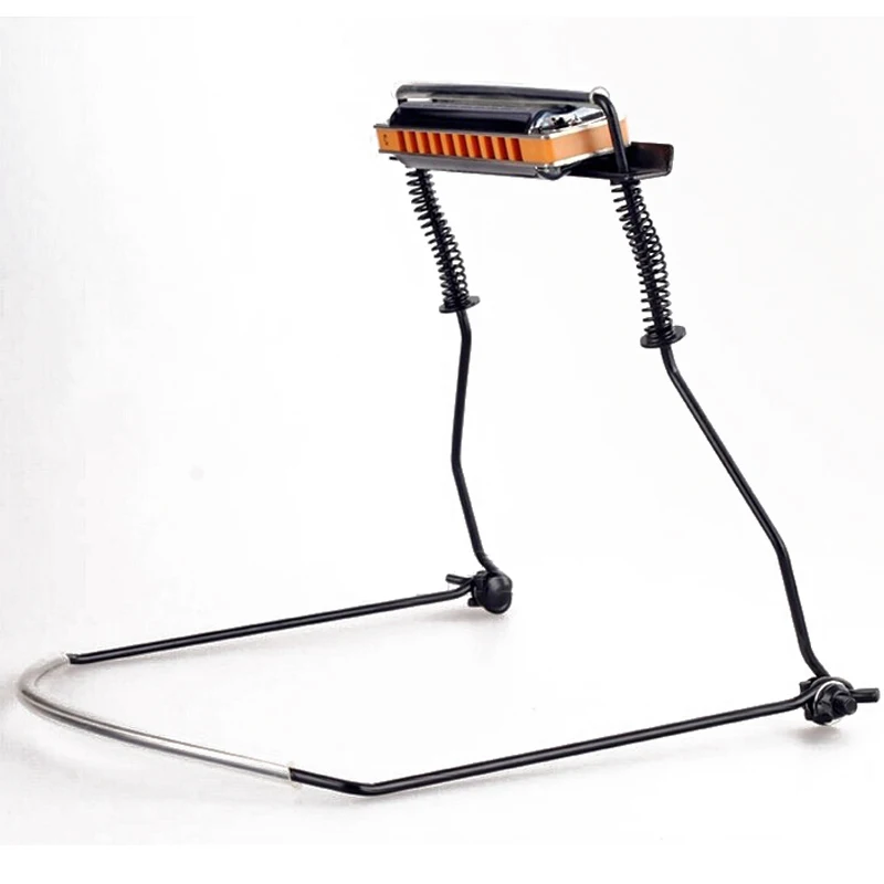 Harmonica Neck Holder 10 Holes Blues Harp Mouth Organ Stand Harmonic