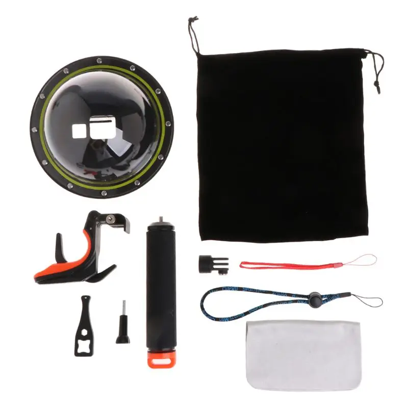 

Diving Dome Port Waterproof Housing Case Cover For GoPro Hero 5/6 Camera Trigger