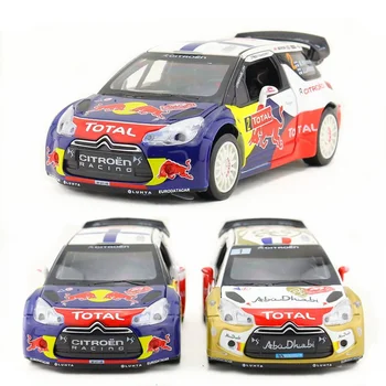 

1:26/DieCast Metal Model/Citroen DS3 WRC racing/Sound & Light/Gift For Children/Pull back/Educational Collection/Gift For Kid