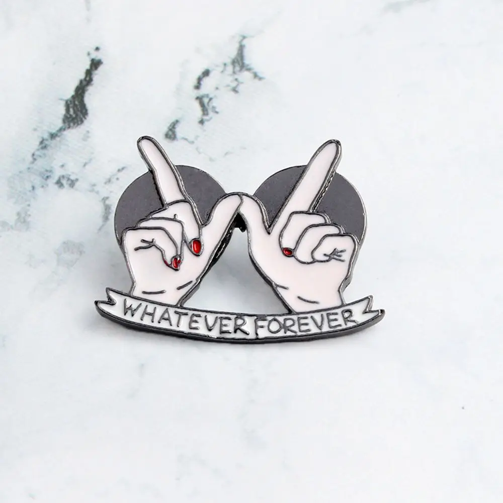 

Finger Forever Heart Metal Brooches Badges And Clothing Icons On The Handbag Accessories Alloy Badge Brooch Pins Fashion