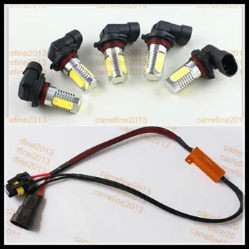 

Rockeybright 2pcs 9006 hb4 led fog lamp+2pcs canceller 9006 12v 7.5w cob led fog Lamp headlight base type 9006 error free kit