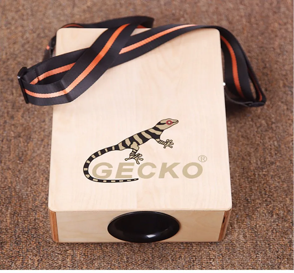 GECKO C-68B ручная ударная кахон, барабан с цилиндрическая сумка и барабанный ремень