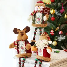 Eco-friendly Flannel Santa Claus Christmas Deer adornos de navidad christmas decorations for home новогодние украшения декоративные украшения poetry man home decorations 2158c