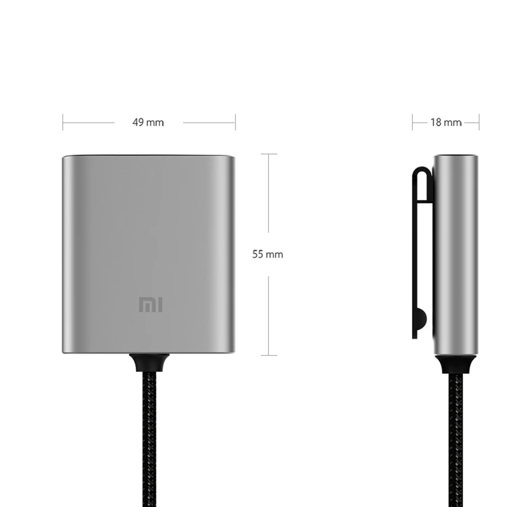 Najtaniej Oryginalna ładowarka samochodowa xiaomi QC3.0 szybka wersja rozszerzone akcesoria USB A USB C podwójny port wyjściowy Smart