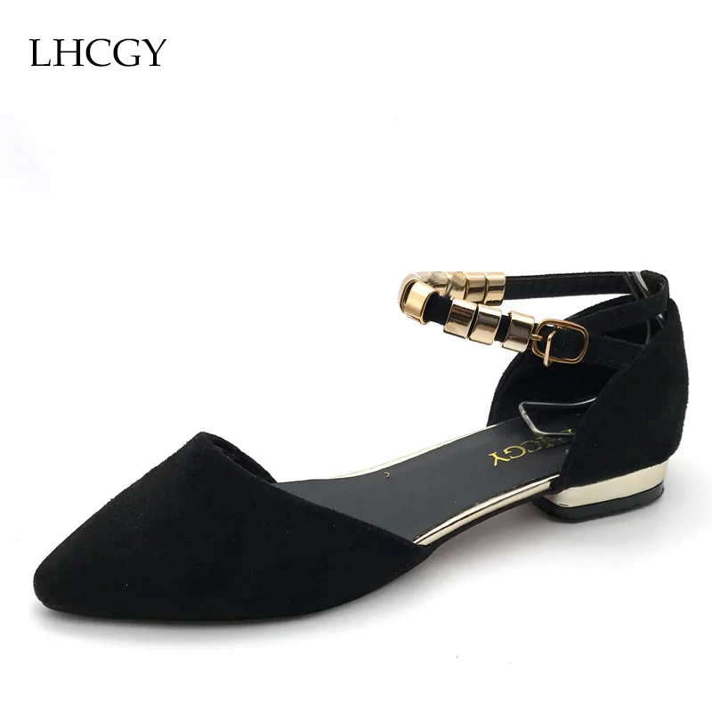 Women Flats Ankle Strap Shoes 