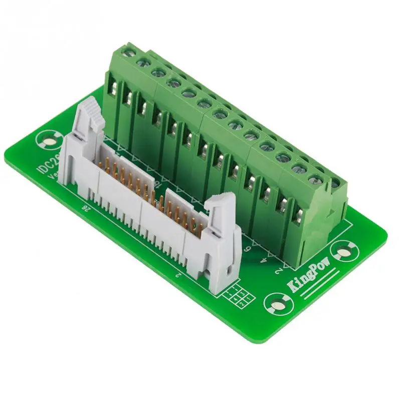 1 Set IDC26P Terminal Blocks Module DIN Rail 26Pin 5mm Mount Interface