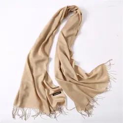 2018 новый элитный бренд для женщин кашемир сплошной шарф Лето Осень Обертывания мужской шарф