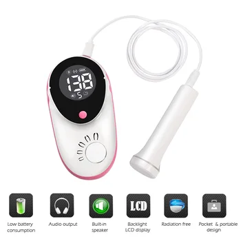 

Domestic portable ultrasonic doppler cardiac sound monitor Fetal heart rate monitor
