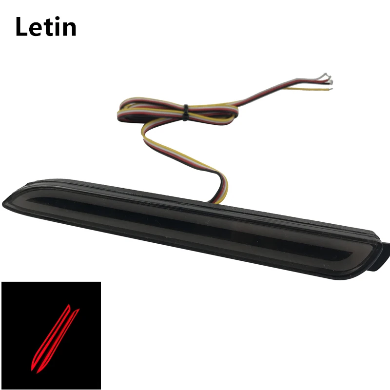 

Smoke black dynamic flow sequential Reflector bumper light LED Tail Brake lamp for Toyota Wish Sienna Camry Verso harrier