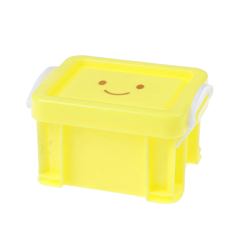 Классические игрушки Пластик чемодан Притворись Играть мебель игрушечные аксессуары Винтаж миниатюрный чемодан коробке 1:12 Кукольный дом Миниатюрный - Цвет: Цвет: желтый