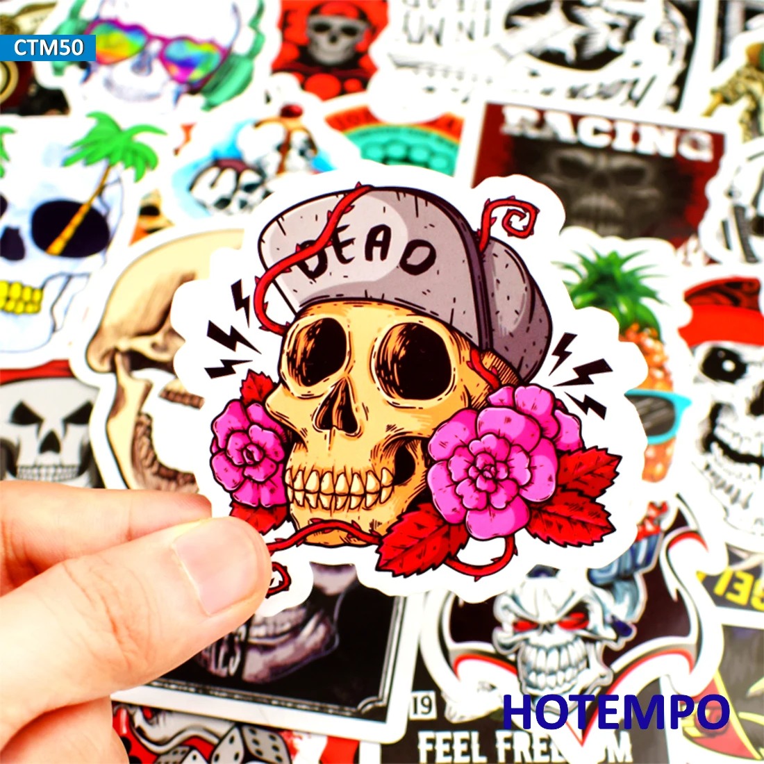 50pcs Skeleton Ghost Skull Punk Rock Hip Hop Stickers for Mobile Phone Laptop Luggage Guitar Case Skateboard Bike Decal Stickers 50pcs Skeleton Ghost Skull Punk Rock Hip Hop Stickers for Mobile Phone Laptop Luggage Guitar Case Skateboard Bike Decal Stickers