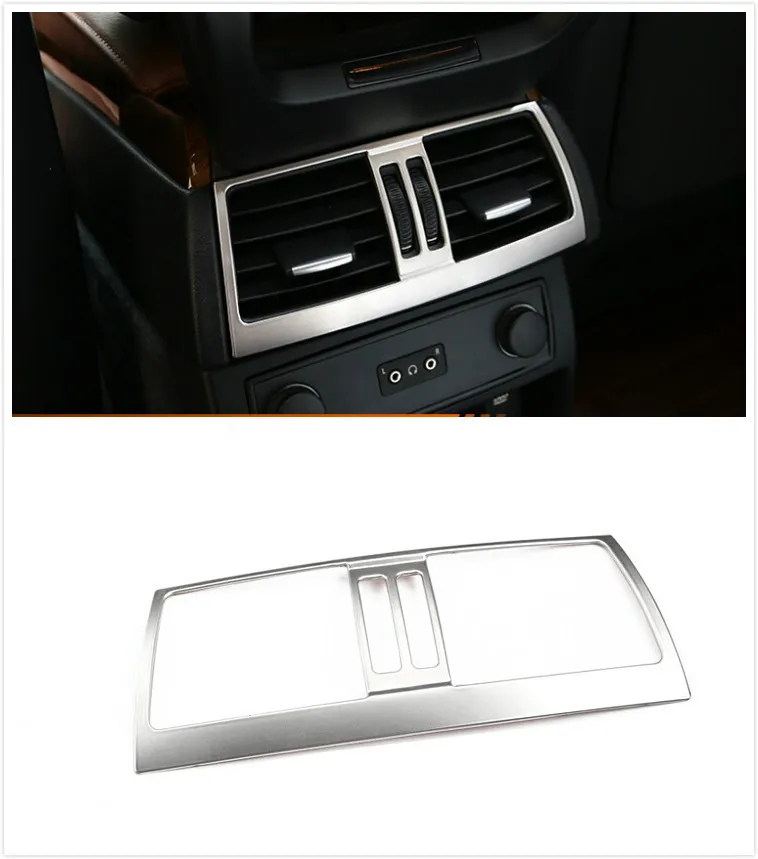 Для BMW X5 E70 2009 2010 2011 2012 2013 1 шт. подлокотник коробка сзади Air Vent украшения рамка Обложка отделка