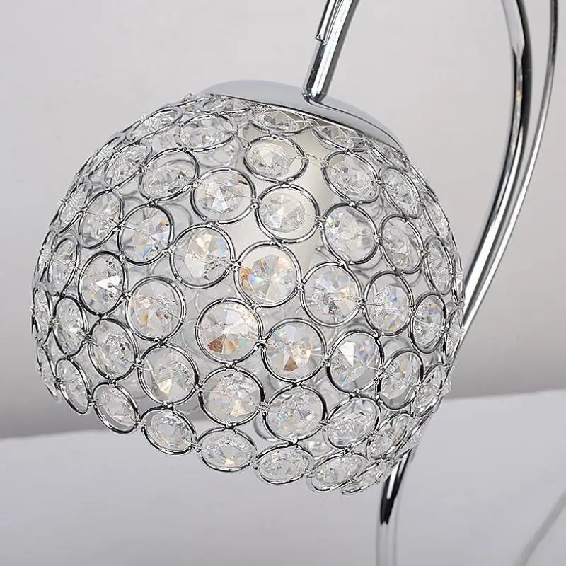 Billige Liefern Moderne Concise Kristall Tisch Lampe Kreative Restaurant Wohnzimmer led Lampe Romantische Schlafzimmer Nachttisch Lampe Großhand
