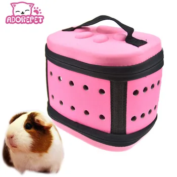 

Small Animal Squirrel Carrier Foldable EVA Hamster Carry Cage Travel Bag For Guinea Pig Hedgehog Rat Hamster Bed House