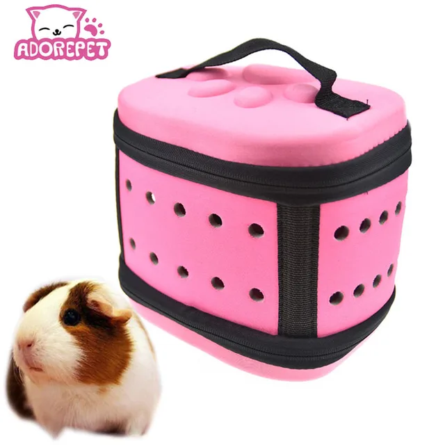 Small Animal Squirrel Carrier Foldable EVA Hamster Carry Cage Travel Bag For Guinea Pig Hedgehog