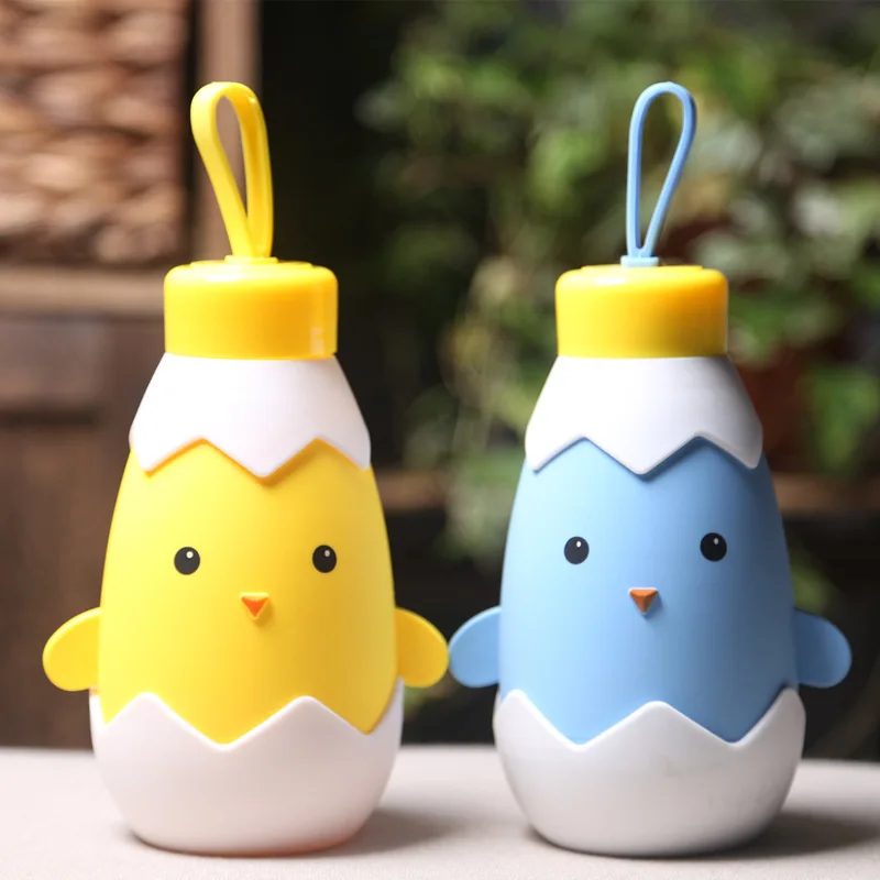 

Cartoon Chicken Glass Cup Plastic Coat Cute Chicken Creative Mini Hydro Flask Glass Water Bottle Coffee Cup Travel Funny Gift