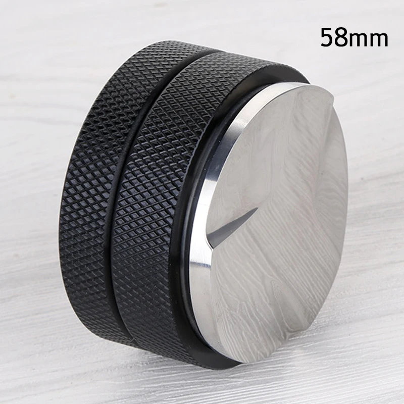Black Color 58mm 51/58 мм 304 Нержавеющая сталь Кофе основание темпера прозрачное тело бариста Es Пресс o Кофе Пресс Кофе порошок молоток - Цвет: Black Color 58mm