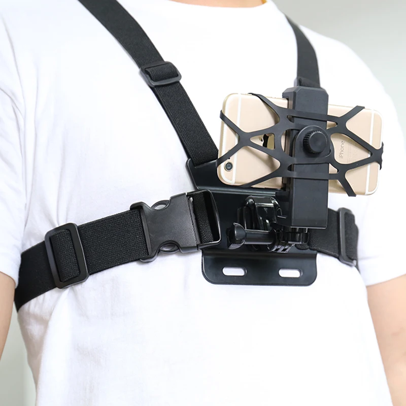 Регулируемый держатель для телефона с нагрудным ремнем Gopro/ремешком на голову