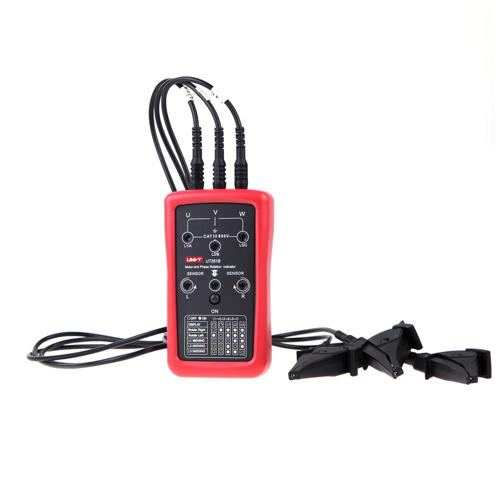

UNI-T UT261B UT261A 3-Phase Sequence Indicator Meter and Motor Steering Gear Phase Sequence Indication Motor Steering Indication