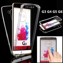 

LG6 LG5 LG4 LG3 Crystal Touch Transparent Case For LG G3 G4 G5 G6 Cover Soft 360 TPU Full Protective Phone bag Cases G 3 4 5 6
