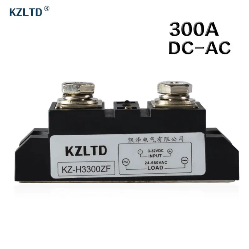 Sólido do Relé de Estado Sólido da C.a. Relé de Alta 300a do Estado Ssr da C.a. dc a 24-680 Kzltd Relés 300a 3-32 v Tensão Ssr Ssr-300a dc Aos