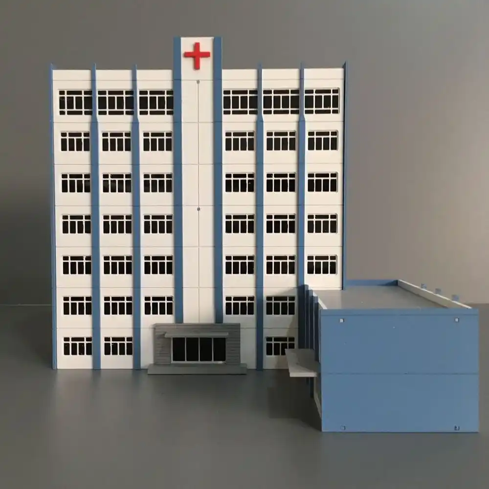 Details about  / Outland Models Hospital Building Railroad Scenery Medical Centre HO Scale Toy