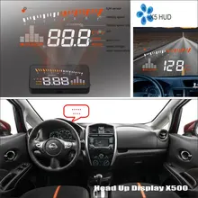 Автомобильный HUD Дисплей для Nissan Versa Note 2013-Refkecting лобовое стекло экран безопасного вождения экран проектор