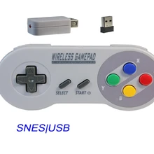 200 шт./лот 2 в 1 комплект NES USB беспроводной контроллер геймпад классический мини для NES компьютер ПК ТВ коробка