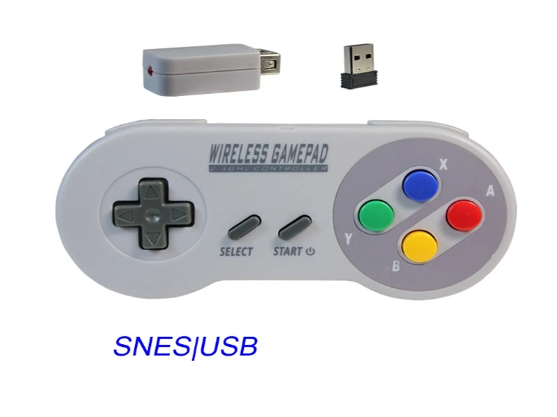 

200pcs/lot 2 in 1 kit NES USB Wireless Controller Gamepad Classic MINI For NES computer PC TV box