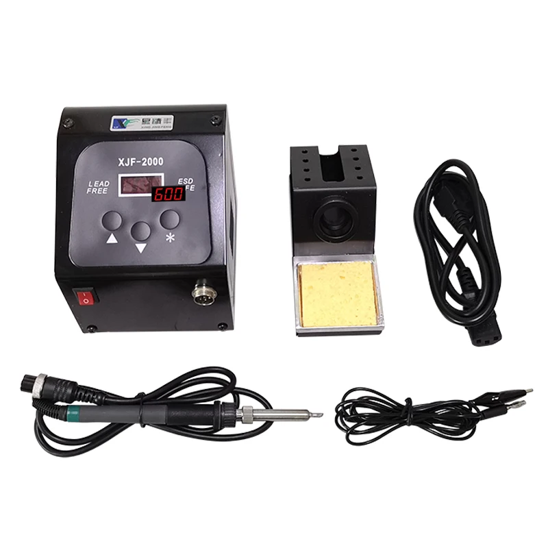 XJF2000 90W DC Digital Lead-free Soldering Station High Frequency Eddy Current Temperature Adjustable