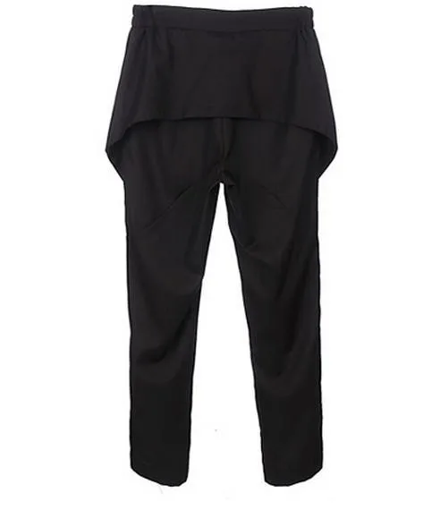 Черные новые шоу одежда уличные заклепки строчка мужские шорты мужские горячие брюки мужские 1 мешковатые брюки Карго повседневные брюки