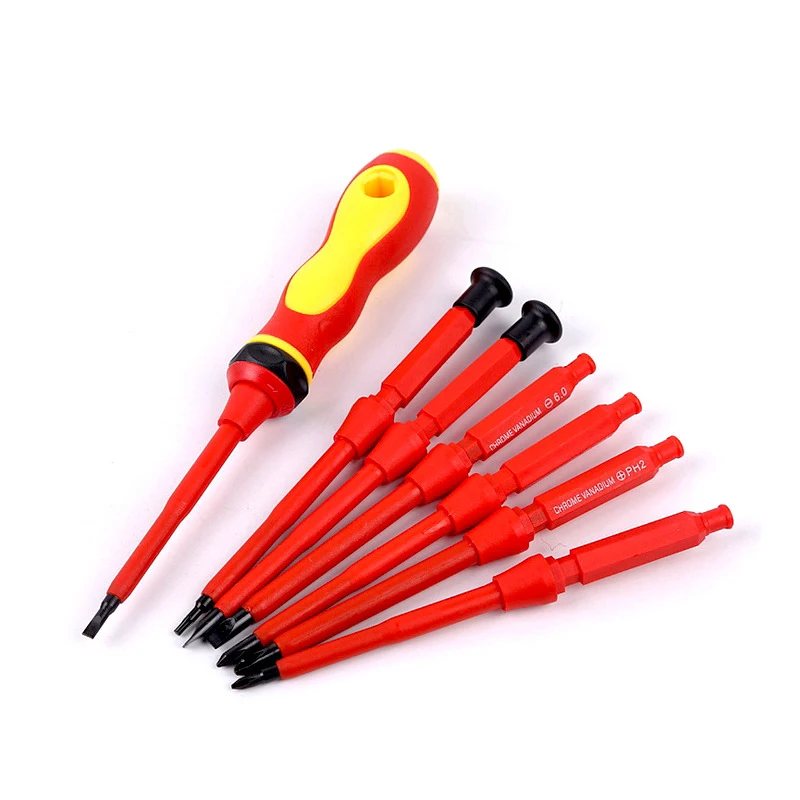 

Urijk 8 in 1 Screwdriver Set Professional Insulated Screwdriver Set Multifunction Repair Tools Kit Insulated for Electrician