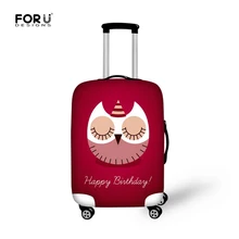 FORUDESIGNS/Модные женские багажные защитные чехлы с 3D изображением птиц, чехлы для чемоданов 18-30 дюймов, чехлы для путешествий
