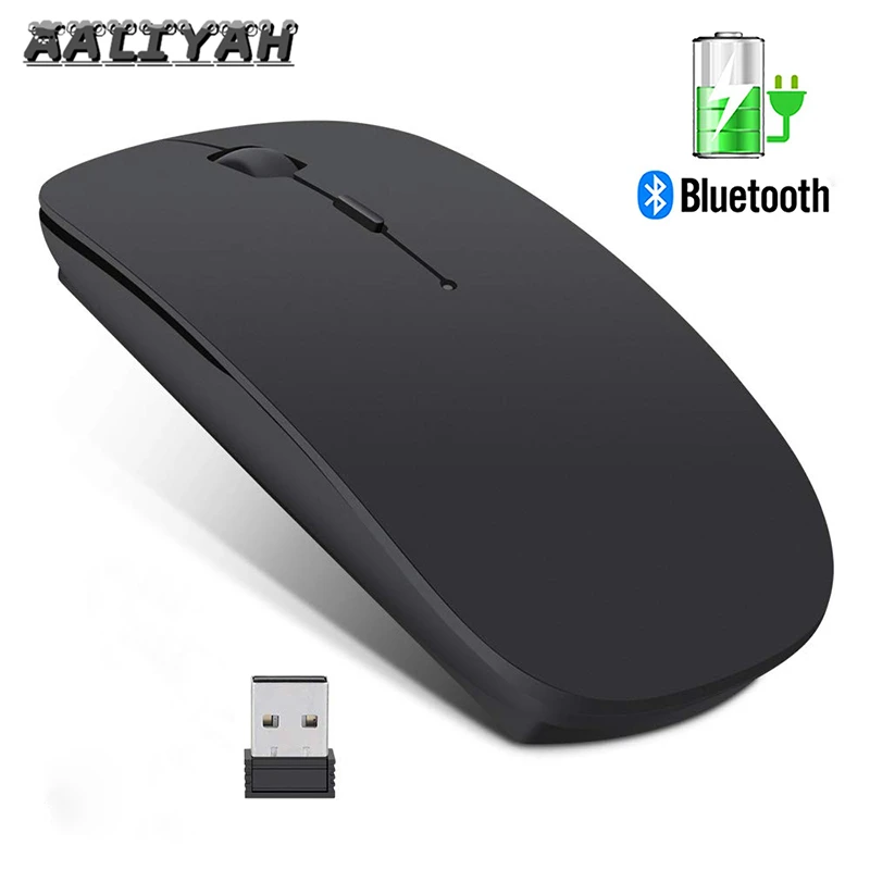 

Wireless Mouse Computer Bluetooth Mouse Silent PC Mause Rechargeable Ergonomic Mouse 2.4Ghz USB Optical Mice For Laptop PC