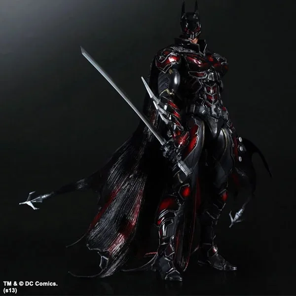 

XINDUPLAN DC Play Arts Kai Justice League Movie Batman Dark Knight Rises Red Limited Edition Action Figure 26cm Gift Model 0339