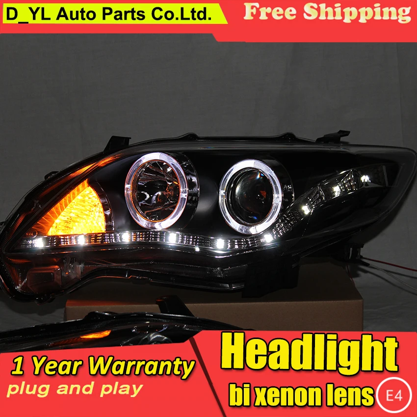 Car styling for Toyota Corolla LED Headlights 2011 Headlamp assembly