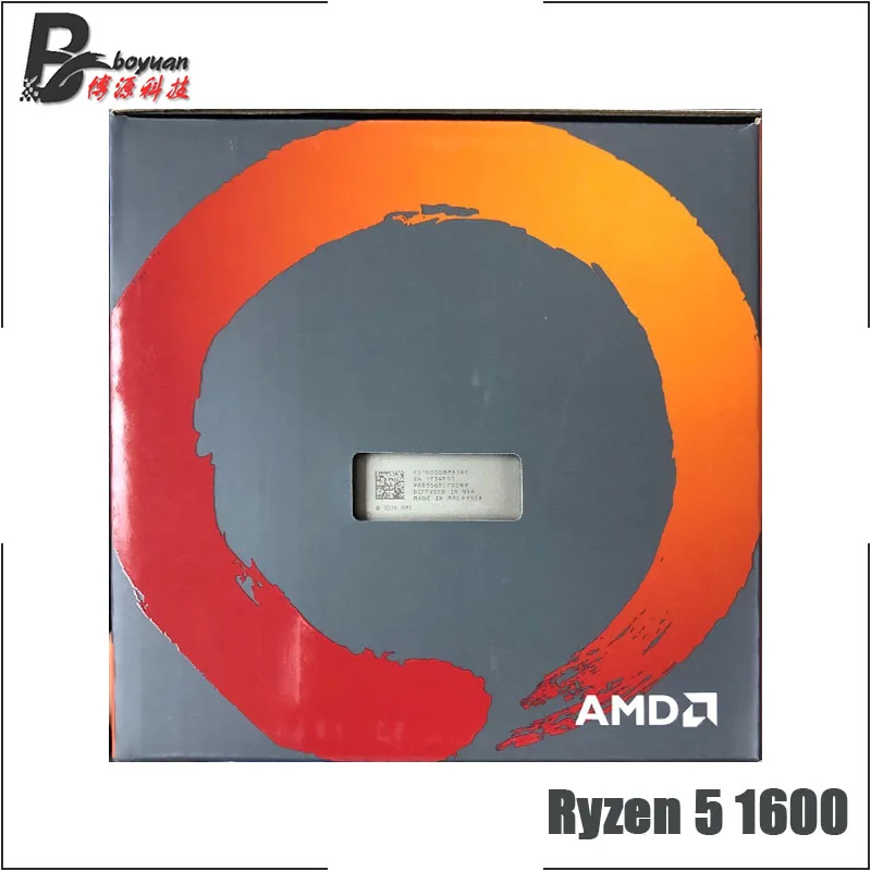 AMD Ryzen 5 1600 R5 3 2 ГГц шестиядерный двенадцать нить Процессор процессор L2 = м L3 16M 65 Вт