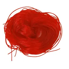 50 шт. модные ручные плетеные веревочные Струны для вязания, красные 0,8 мм Стеклянные Нити